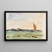 Le Broads del Norfolk al crepuscolo - Nathaniel Hone il Giovane — quadro incorniciato alla parete