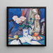 Nature morte: Mele e Rose rosa - Samuel John Peploe — quadro incorniciato alla parete