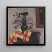 Natura morta con autoritratto - Flix Vallotton — quadro incorniciato alla parete