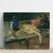 Riproduzione del dipinto Natura morta con bottiglia blu e pollo piumato - James Ensor