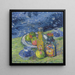 Natura morta con bottiglie e frutta - Alexej von Jawlensky — presentazione a parete dell’opera