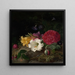 Nature morte con fiori - Frants Diderik Be — quadro incorniciato alla parete