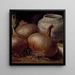 Nature morte con cipolle - Eugène Jansson — quadro incorniciato alla parete