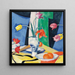 Nature morte con tulipani - Samuel John Peploe — quadro incorniciato alla parete