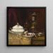 Nature morte di oggetti eleganti - Antoine Vollon — quadro incorniciato alla parete