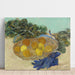 Riproduzione del dipinto Nature morte di arance e limoni con guanti blu - Vincent van Gogh