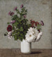 Nature morte di fiori, crisantemi autunnali in un vaso bianco - Henri Fantin-Latour — vista dell’opera