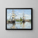 Riproduzione del dipinto Navi a cavallo sul Senna a Rouen di Claude Monet