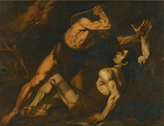 Caïn e Abele - Scuola Napoletana — vista dell’opera