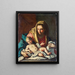 Vergine con Bambino - Scuola Napoletana — quadro incorniciato alla parete