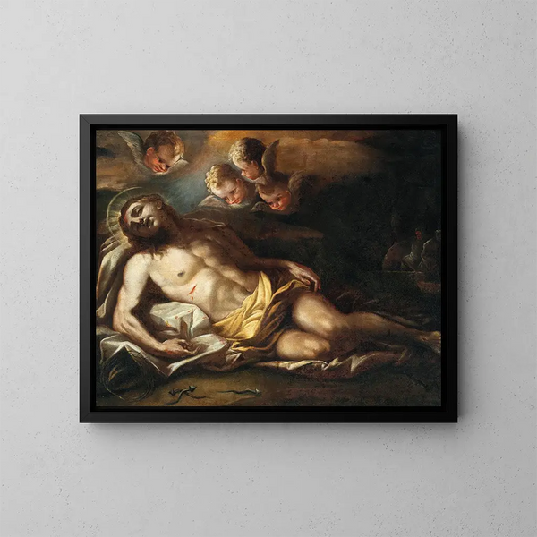 La Déposition - Scuola Napoletana — quadro incorniciato alla parete