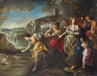 La scoperta di Mosè - Scuola Napoletana — vista dell’opera