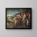 La scoperta di Mosè - Scuola Napoletana — quadro incorniciato alla parete