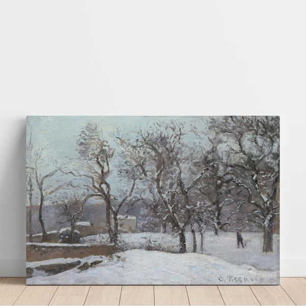 Riproduzione del dipinto Neve a Louveciennes - Camille Pissarro