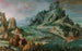 Paesaggio roccioso con numerose figure - Scuola olandese — vista dell’opera