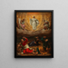 La Trasfigurazione di Cristo - Scuola olandese — quadro incorniciato alla parete