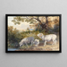 Famiglia di pecore - Newton Limbird Smith Fielding — quadro incorniciato alla parete