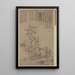Roche de bambou et grand arbre - Ni Zan — quadro incorniciato alla parete