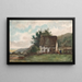 Paesaggio con una casa 2 - Nicaise De Keyser — quadro incorniciato alla parete