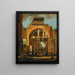 Motivo della basilica di Costantino con l'Adorazione dei Magi - Niccolò Codazzi — quadro incorniciato alla parete
