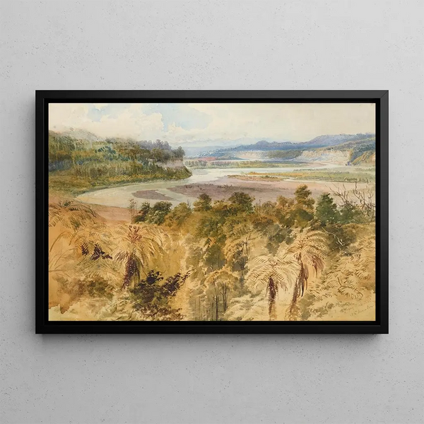 Le Haut Rangitikei - Nicholas Chevalier — quadro incorniciato alla parete