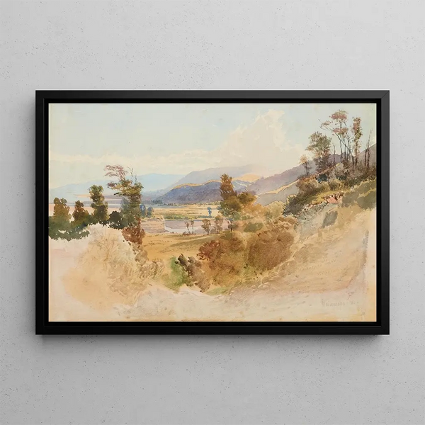 Lac Wairarapa - Nicholas Chevalier — quadro incorniciato alla parete