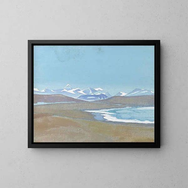 Himalayas dal Dzong di Tingkye - Nicholas Roerich — quadro incorniciato alla parete