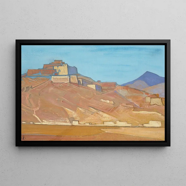 Santuari e fortezze - Nicholas Roerich — quadro incorniciato alla parete