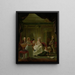 Ritratto di Aernout van Beeftingh, sua moglie Jacoba Maria Boon e i loro figli - Nicolaas Muys — quadro incorniciato alla parete