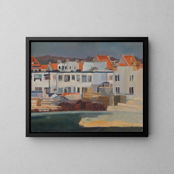 Betondorp in costruzione - Nicolaas Pieneman — quadro incorniciato alla parete