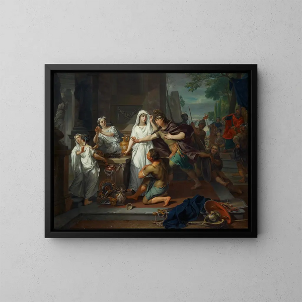 Oreste e Pylade a Tauride - Nicolaas Verkolje — quadro incorniciato alla parete