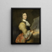 Ritratto di un capitano - Nicolaas Wieringa — quadro incorniciato alla parete
