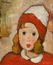 Un ritratto di una giovane ragazza - Nicolae Tonitza — vista dell’opera
