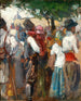Una scena di mercato - Nicolae Vermont — vista dell’opera