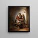 De spinster - Nicolaes Maes — quadro incorniciato alla parete