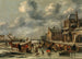 Paesaggio invernale con pattinatori su un fiume ghiacciato - Nicolaes Molenaer — vista dell’opera