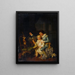 Bambini che giocano con un cane - Nicolas-André Monsiau — quadro incorniciato alla parete