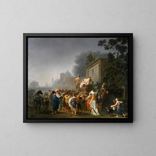Comédiens ambulants - Nicolas-Antoine Taunay — quadro incorniciato alla parete