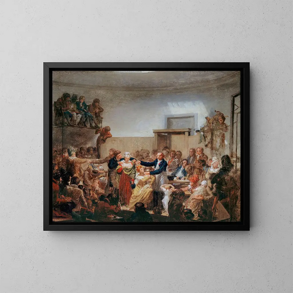 La consultazione del dottor Antoine Dubois - Nicolas-Antoine Taunay — quadro incorniciato alla parete