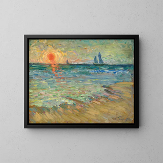 Nicolas Alexandrovitch Tarkhoff - Voiliers soleil couchant SoulacsurMer.webp