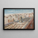 La place et la fontaine des Innocents avant la construction des Halles centrales - Nicolas Bazin — quadro incorniciato alla parete
