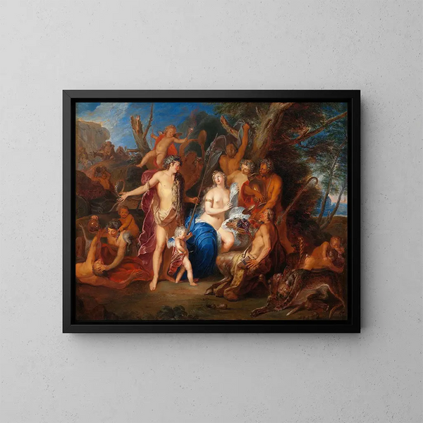 Bacchus e Arianna - Nicolas Bertin — quadro incorniciato alla parete