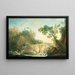 Paesaggio con torrente - Nicolas Jacques Julliard — quadro incorniciato alla parete