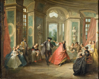 Il gioco della sciarpa - Nicolas Lancret — vista dell’opera