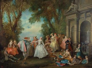 Danza davanti a una fontana - Nicolas Lancret — vista dell’opera