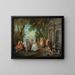Danza davanti a una fontana - Nicolas Lancret — quadro incorniciato alla parete
