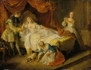 Nicolas Lancret - Le petit chien qui secoue de largent et des pierreries The Little Dog shaking Money and Gems.webp