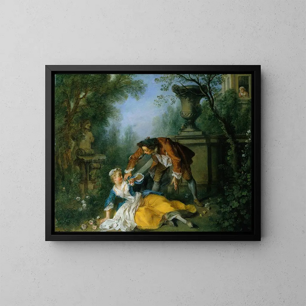Il servitore giustificato - Nicolas Lancret — quadro incorniciato alla parete