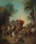 La caccia alla tigre - Nicolas Lancret — vista dell’opera