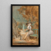 Jeune femme assise dans un parc - Nicolas Lavreince — quadro incorniciato alla parete